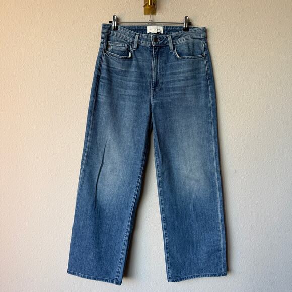 NEW Lafayette 148 Wyckoff High Rise Wide Leg Jeans Size 28 - Picture 2 of 7